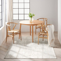 grey calvin klein rug in a room with matching decor