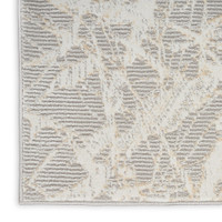 grey ivory calvin klein rug closeup corner on white background