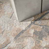grey multi calvin klein rug closeup detail