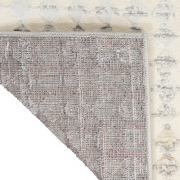 ivory multi calvin klein rug corner fold on white floor