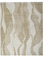 ivory mink abstract rug portrait