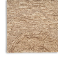 taupe abstract rug closeup corner
