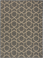 charcoal geometric indoor outdoor rug portrait