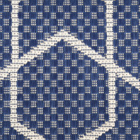 navy geometric indoor outdoor rug closeup detail