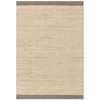 grey flatweave wool rug portrait