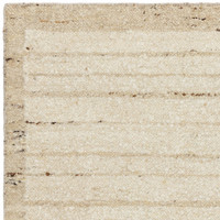 beige wool rug closeup corner