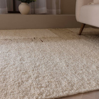 beige wool rug rug in a living room with matching dec