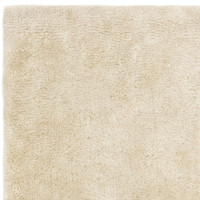 natural shaggy rug closeup corner