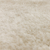 natural shaggy rug closeup detail