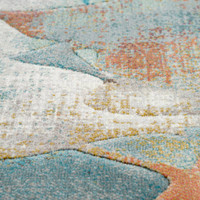 multicolour abstract rug closeup detail