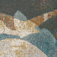 multicolour abstract rug closeup detail