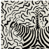 Wilder Zebra Mono Contemporary Rug