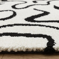 Wilder Zebra Mono Contemporary Rug