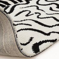 Wilder Zebra Mono Contemporary Rug