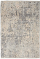 Rustic Textures RUS01 Ivory Silver Abstract Rug
