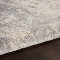 Rustic Textures RUS01 Ivory Silver Abstract Rug