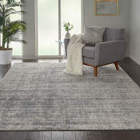 Rustic Textures RUS01 Ivory Silver Abstract Rug