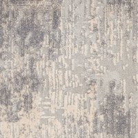 Rustic Textures RUS01 Ivory Silver Abstract Rug