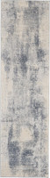 Rustic Textures RUS02 Blue Ivory Abstract Rug