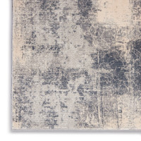 Rustic Textures RUS02 Blue Ivory Abstract Rug