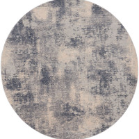 Rustic Textures RUS02 Blue Ivory Abstract Rug