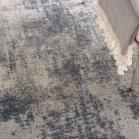 Rustic Textures RUS02 Blue Ivory Abstract Rug