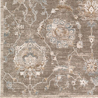 Arda Vintage Traditional Brown Rug