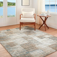 Avellino Modern Graphic Brown Rug