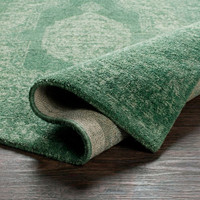 Cyrus Vintage Traditional Green Rug
