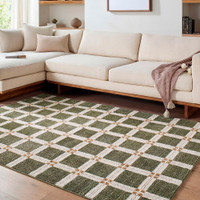 La Luna Modern Graphic Green Rug