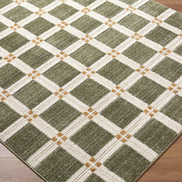 La Luna Modern Graphic Green Rug