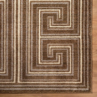 La Luna Global Graphic Brown Rug