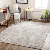 Allegro Abstract Modern Marble Ivory Beige Rug