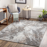 Allegro Abstract Modern Marble Grey Rug