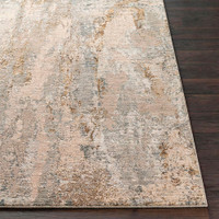 Arda Abstract Modern Marble Taupe Rug