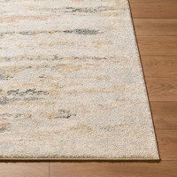 Avellino Abstract Linear Marble Beige Rug