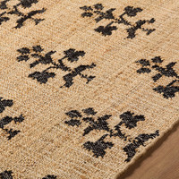 Fiorina Global Jute Beige Charcoal Rug