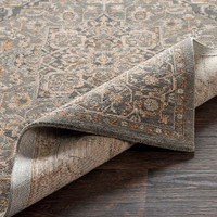 Arda Vintage Traditional Grey Rug