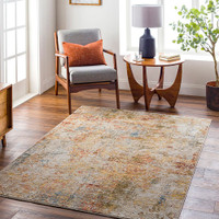 Naila Abstract Beige Terracotta Rug