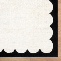 Fossay Washable Modern Shaggy Cream Rug