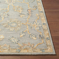 Arnold Traditional Wool Grey Rug