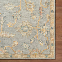 Arnold Traditional Wool Grey Rug