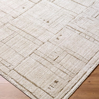 Alba Modern Graphic Taupe Brown Rug