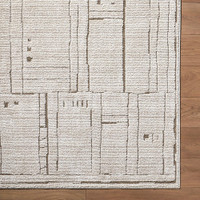 Alba Modern Graphic Taupe Brown Rug