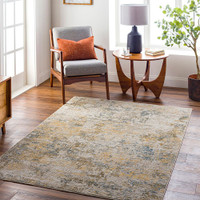Naila Abstract Beige Yellow Rug