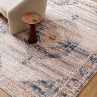 Fifth Avenue Vintage Traditional Dusty Sage Grey Rug