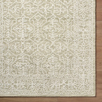 Sicily Vintage Wool Green Rug