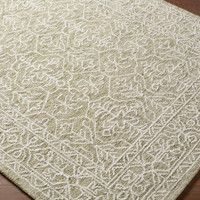 Sicily Vintage Wool Green Rug