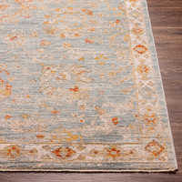 Avant Garde Vintage Traditional Blue Rug