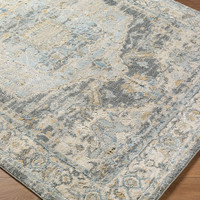 Avellino Vintage Traditional Boho Blue Rug